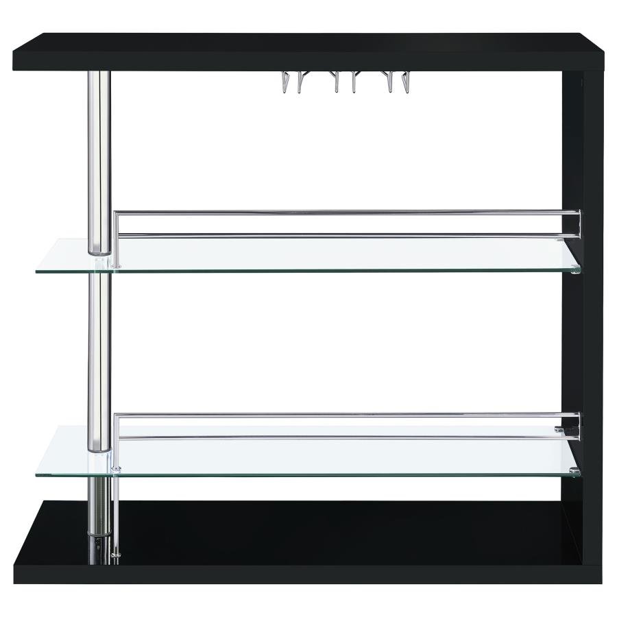 100165_04x900.jpg PRESCOTT RECTANGULAR HOME WINE TABLE BLACK HIGH GLOSS - Image 4