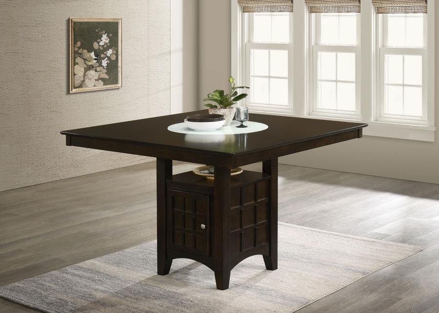 GABRIEL 52-INCH COUNTER HEIGHT DINING TABLE CAPPUCCINO - Image 2