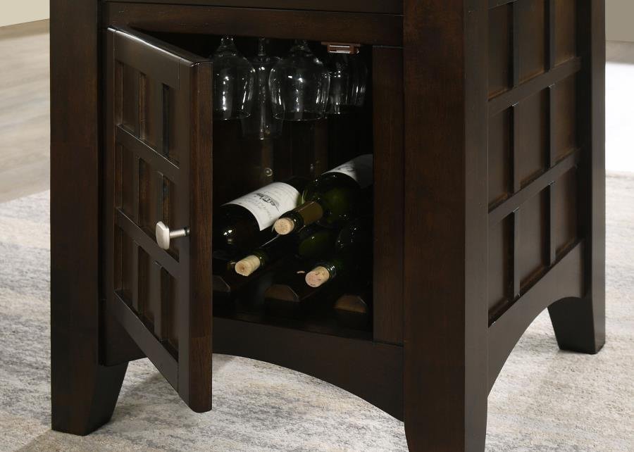 GABRIEL 52-INCH COUNTER HEIGHT DINING TABLE CAPPUCCINO - Image 6