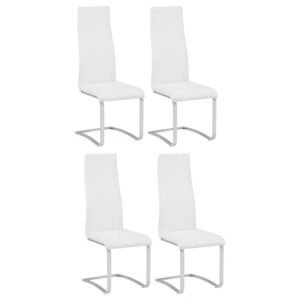 MONTCLAIR UPHOLSTERED DINING SIDE CHAIR WHITE (SET OF 4)