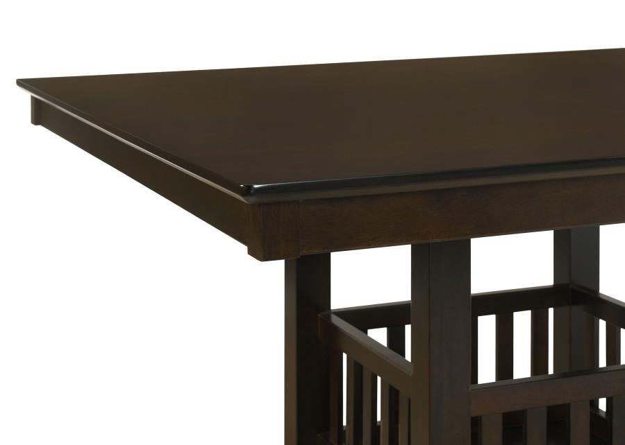 100958_08x900.jpg JADEN SQUARE 47-INCH COUNTER HEIGHT DINING TABLE ESPRESSO - Image 6