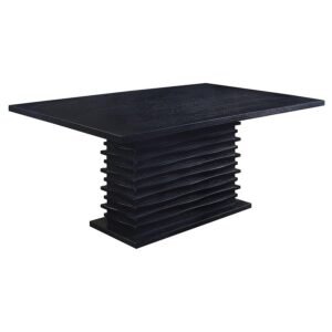 STANTON RECTANGULAR 66-INCH DINING TABLE BLACK
