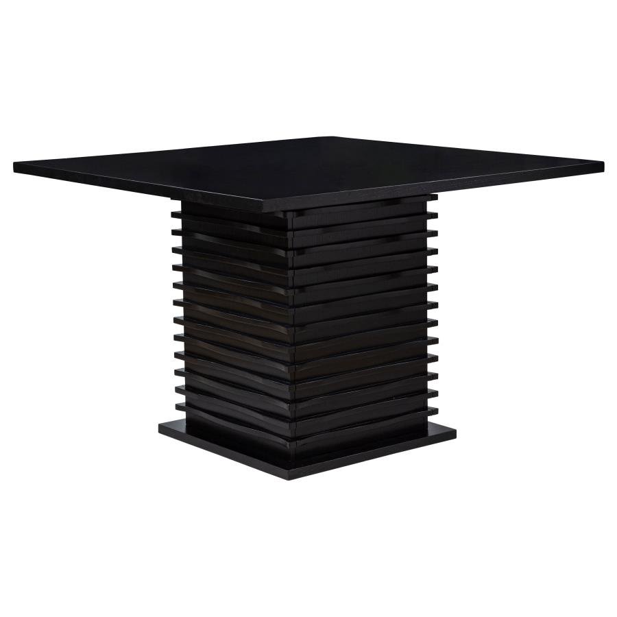 STANTON SQUARE 54-INCH COUNTER HEIGHT DINING TABLE BLACK