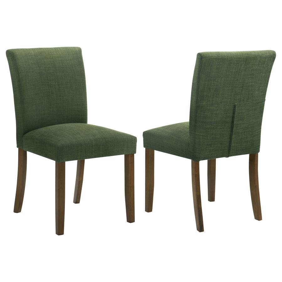 CANTLEY UPHOLSTERED DINING SIDE CHAIR GREEN (SET OF 2)