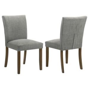 CANTLEY UPHOLSTERED DINING SIDE CHAIR GREY (SET OF 2)
