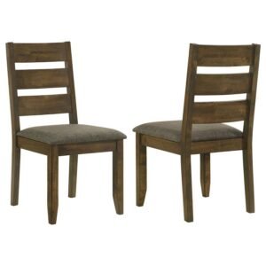 ALSTON WOOD DINING SIDE CHAIR KNOTTY NUTMEG (SET OF 2)
