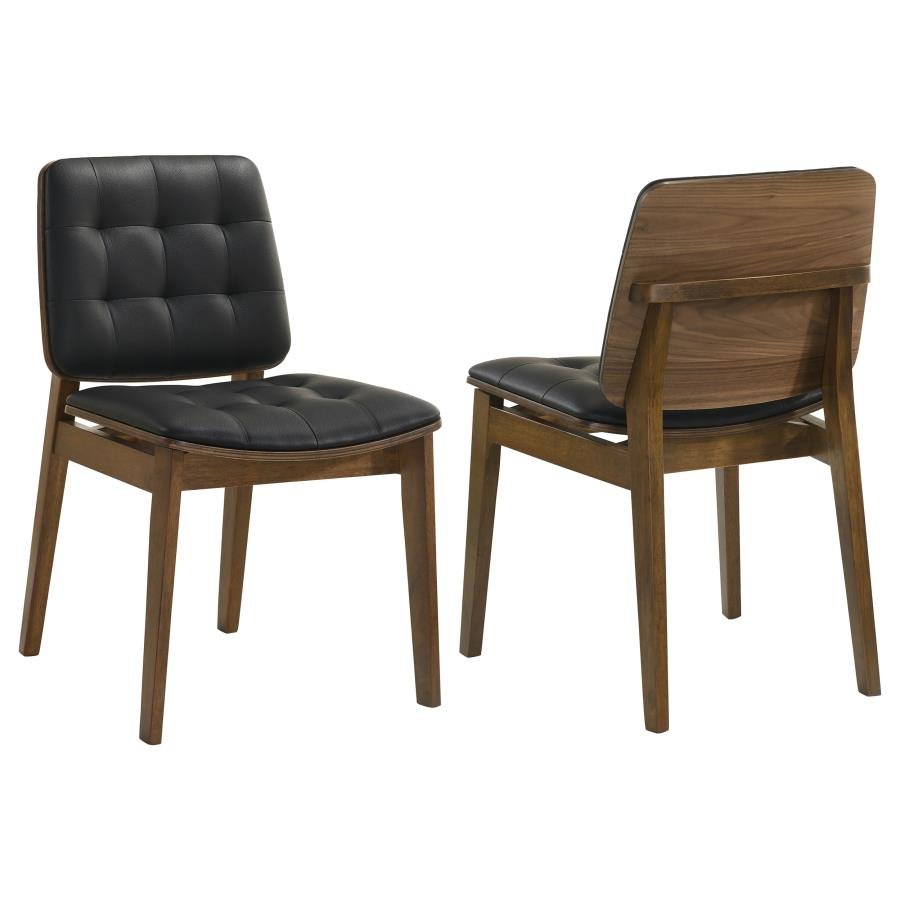 REDBRIDGE UPHOLSTERED DINING SIDE CHAIR WALNUT (SET OF 2)