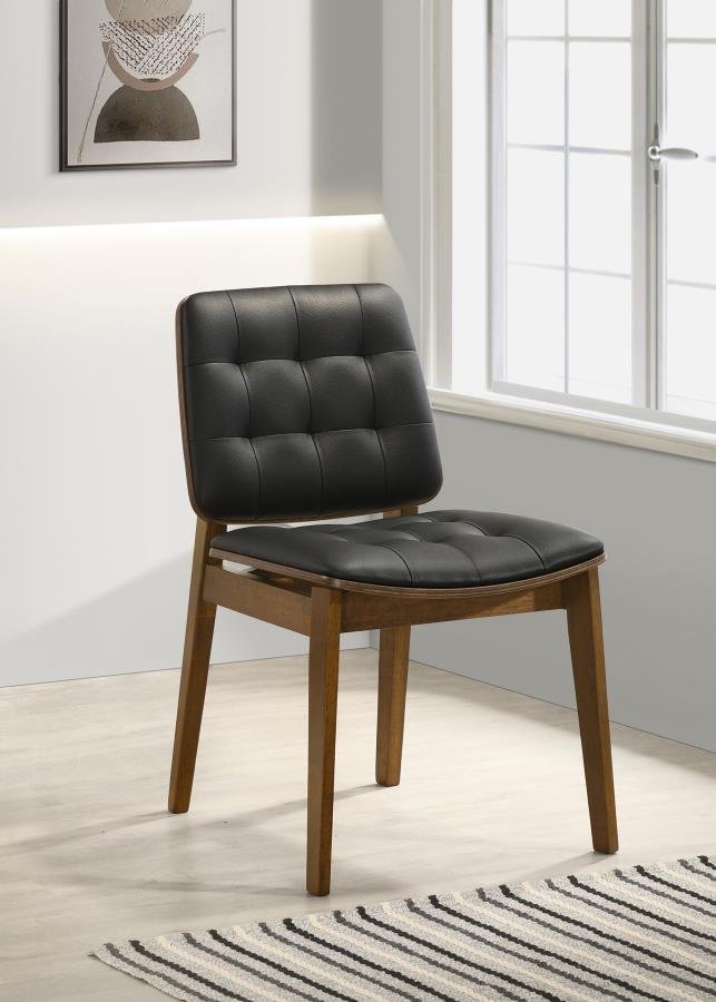 REDBRIDGE UPHOLSTERED DINING SIDE CHAIR WALNUT (SET OF 2) - Image 2