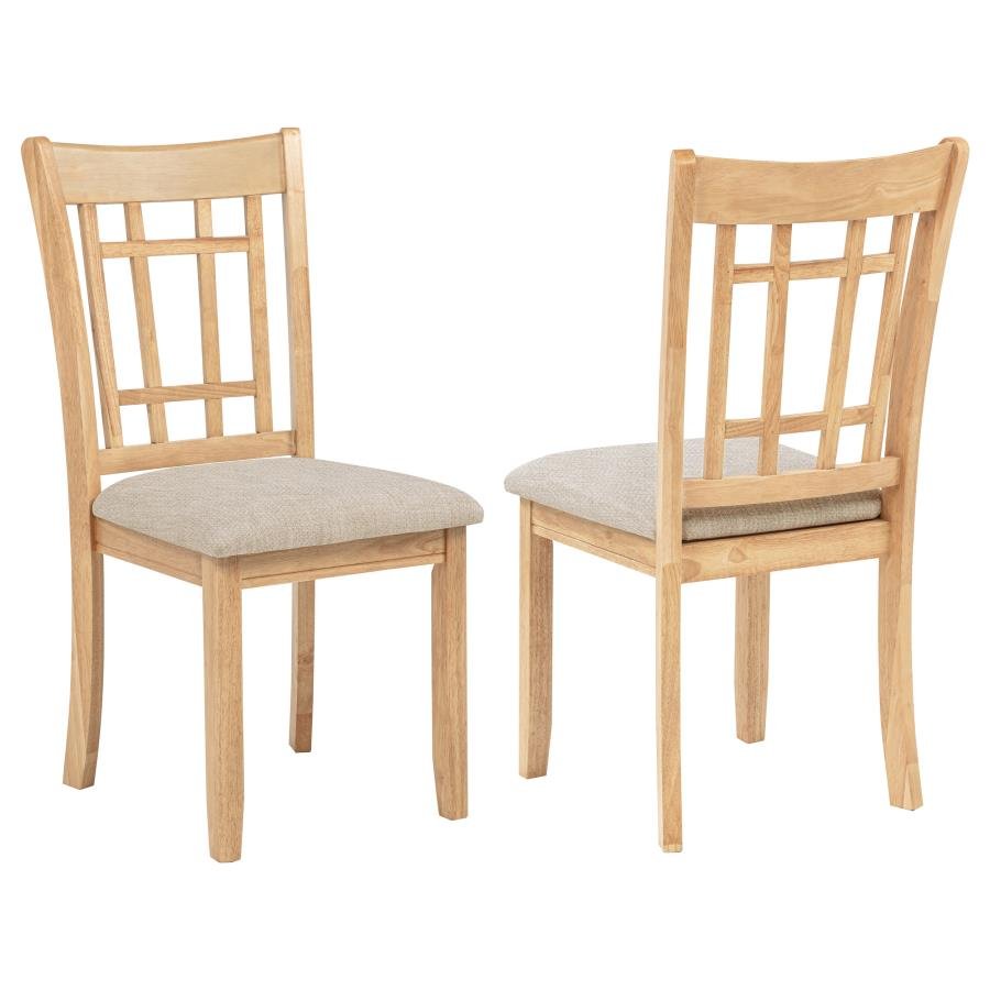 LAVON WOOD DINING SIDE CHAIR GREY AND LIGHT OAK (SET OF 2)