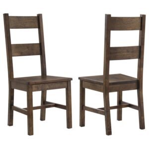 COLEMAN DINING SIDE CHAIR RUSTIC GOLDEN BROWN (SET OF 2)