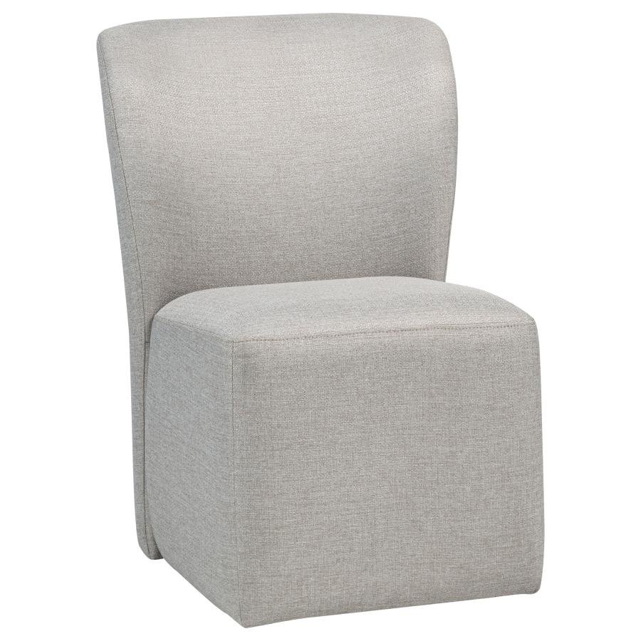 JAELYNN UPHOLSTERED PARSONS DINING SIDE CHAIR BEIGE (SET OF 2)