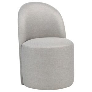 AUBREY UPHOLSTERED BARREL DINING SIDE CHAIR BEIGE (SET OF 2)