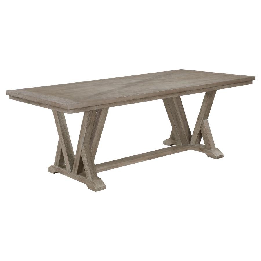 CORNELIA RECTANGULAR 82-INCH DINING TABLE COASTAL GREY