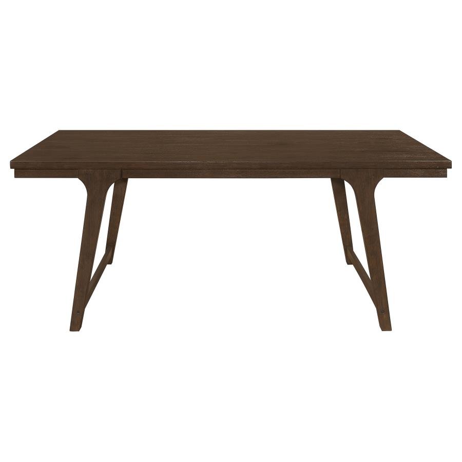 107591_03x900.jpg REYNOLDS RECTANGULAR 79-INCH WOOD DINING TABLE BROWN OAK - Image 3