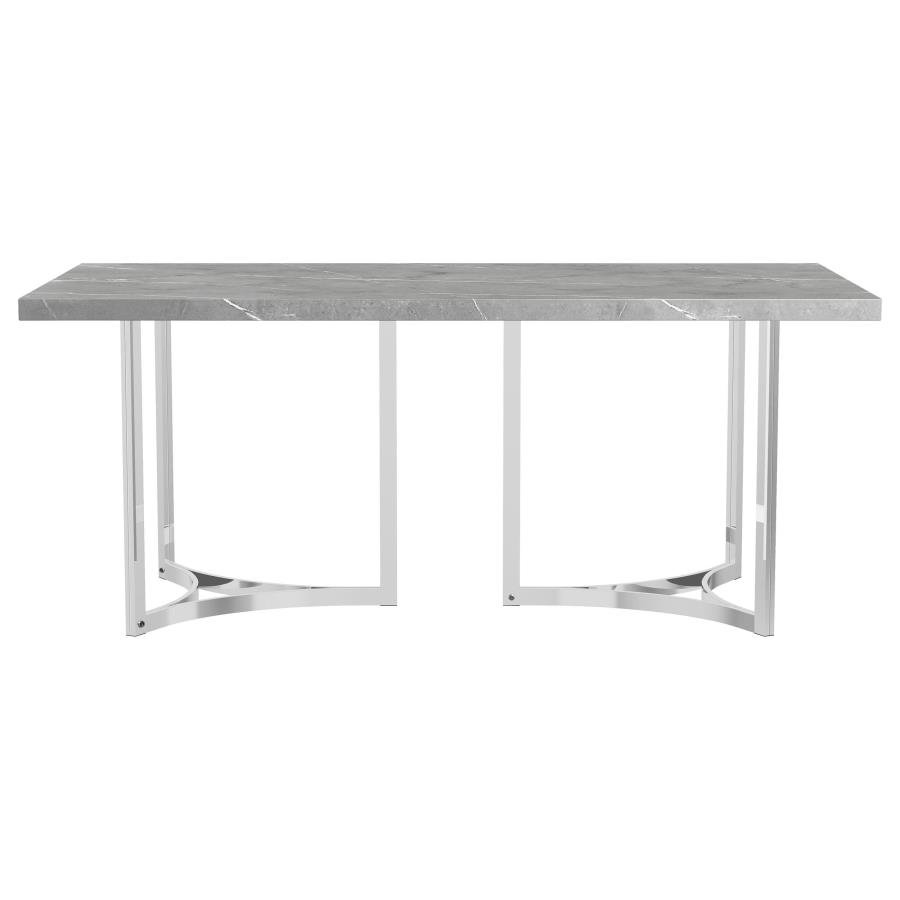 108121_03x900.jpg STERLING 72-INCH RECTANGULAR DINING TABLE GREY FAUX MARBLE - Image 3