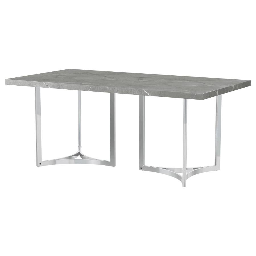 108121_04x900.jpg STERLING 72-INCH RECTANGULAR DINING TABLE GREY FAUX MARBLE - Image 4