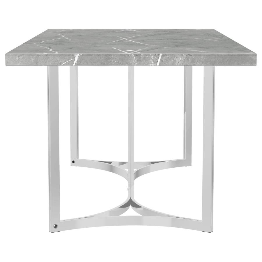 108121_05x900.jpg STERLING 72-INCH RECTANGULAR DINING TABLE GREY FAUX MARBLE - Image 5