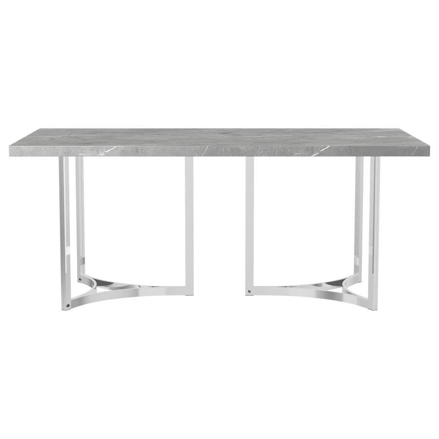 108121_07x900.jpg STERLING 72-INCH RECTANGULAR DINING TABLE GREY FAUX MARBLE - Image 6