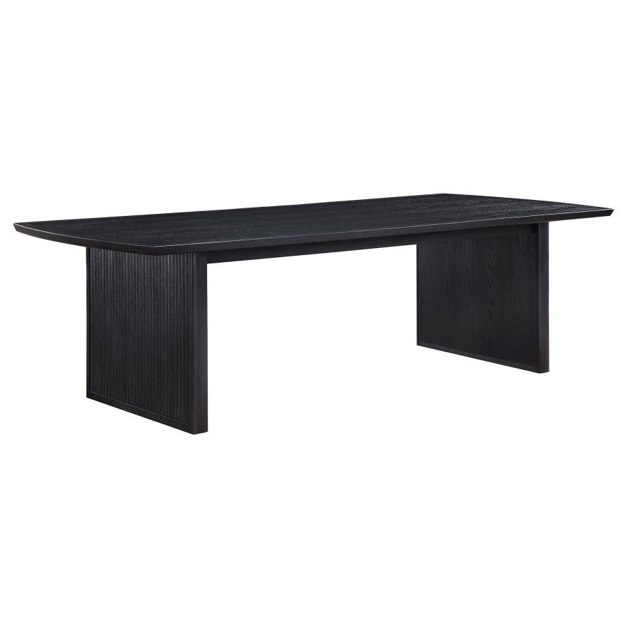 BROOKMEAD 100-INCH EXTENSION LEAF DINING TABLE BLACK