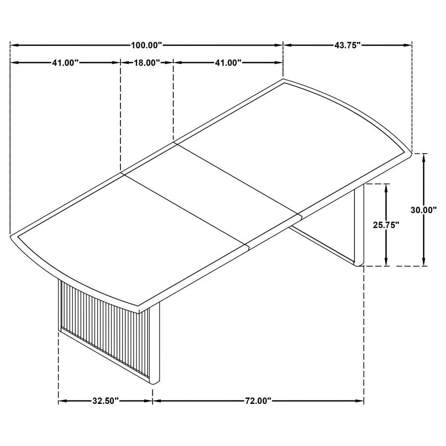 108231_14x900.jpg BROOKMEAD 100-INCH EXTENSION LEAF DINING TABLE BLACK - Image 14