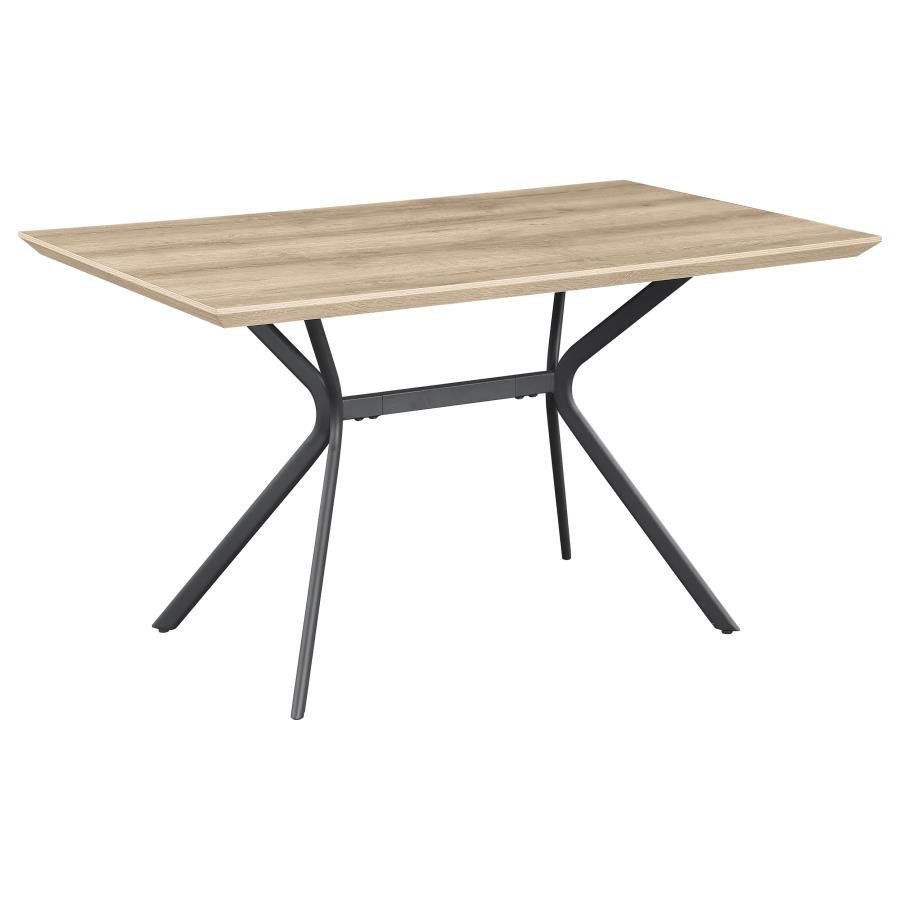 EDGECREEK 53-INCH COMPOSITE WOOD DINING TABLE LIGHT BROWN
