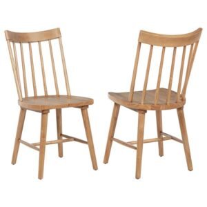 MIDDLETON SOLID WOOD DINING SIDE CHAIR BROWN (SET OF 2)