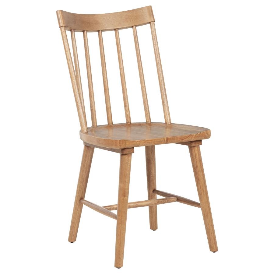 MIDDLETON SOLID WOOD DINING SIDE CHAIR BROWN (SET OF 2) - Image 3
