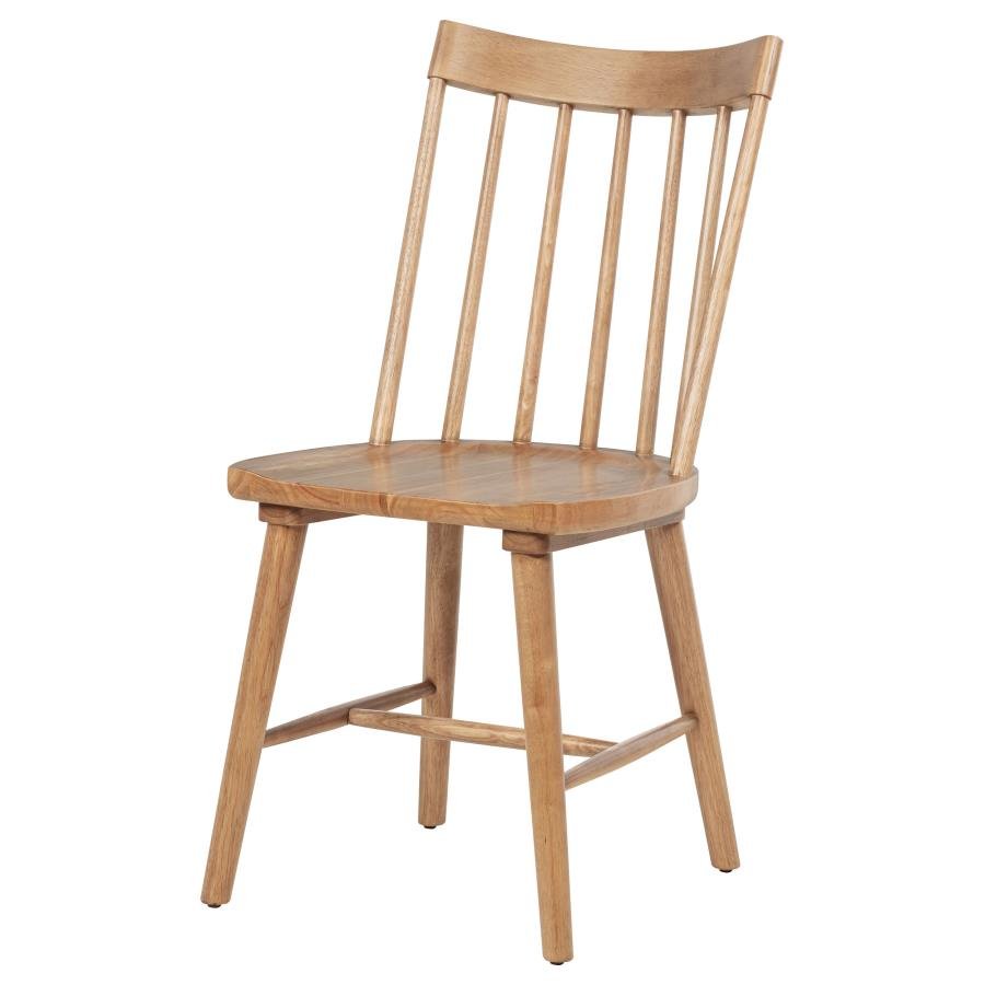 MIDDLETON SOLID WOOD DINING SIDE CHAIR BROWN (SET OF 2) - Image 5