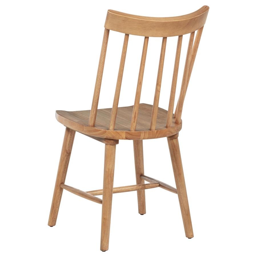 MIDDLETON SOLID WOOD DINING SIDE CHAIR BROWN (SET OF 2) - Image 7