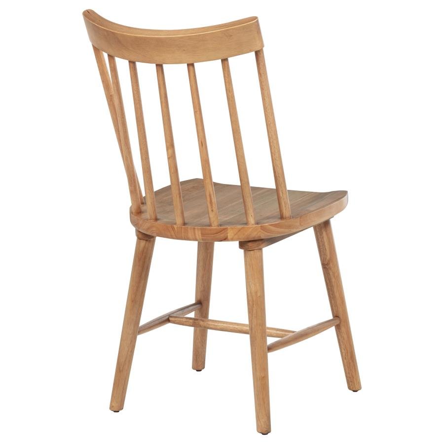 MIDDLETON SOLID WOOD DINING SIDE CHAIR BROWN (SET OF 2) - Image 8