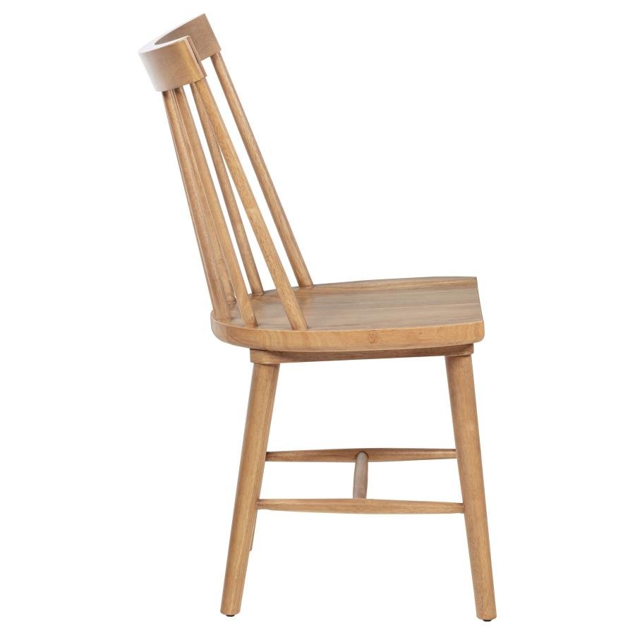 MIDDLETON SOLID WOOD DINING SIDE CHAIR BROWN (SET OF 2) - Image 9