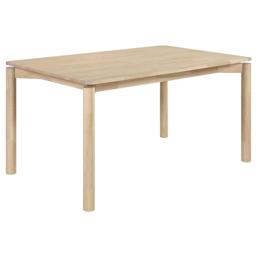 PARKRIDGE 59-INCH RECTANGULAR DINING TABLE WHITE WASHED