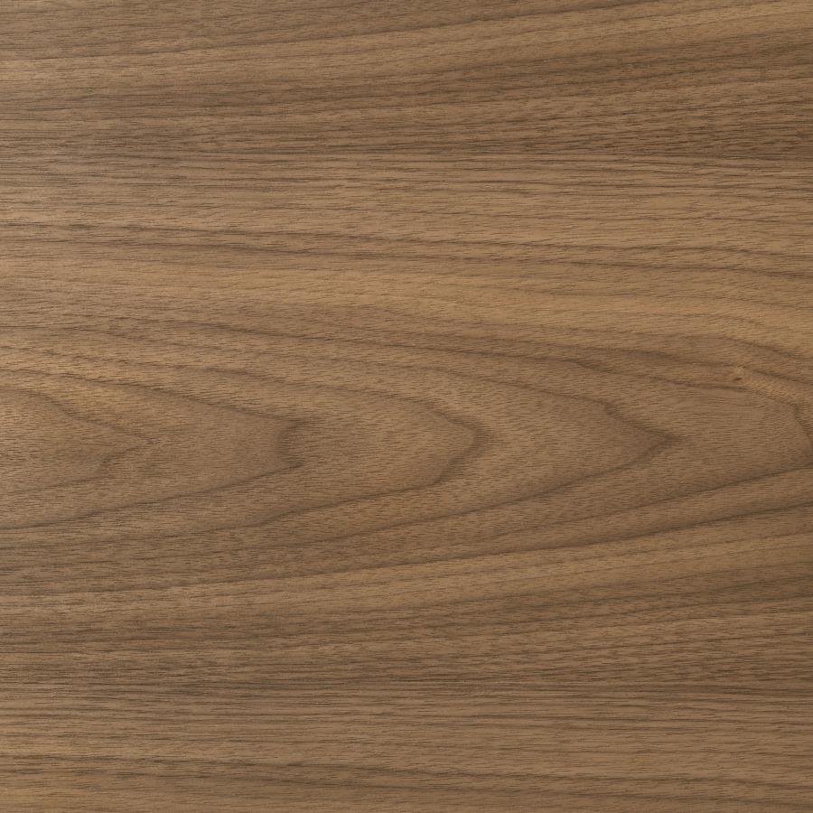 CRESTMORE 46-INCH ROUND WOOD DINING TABLE WALNUT - Image 6