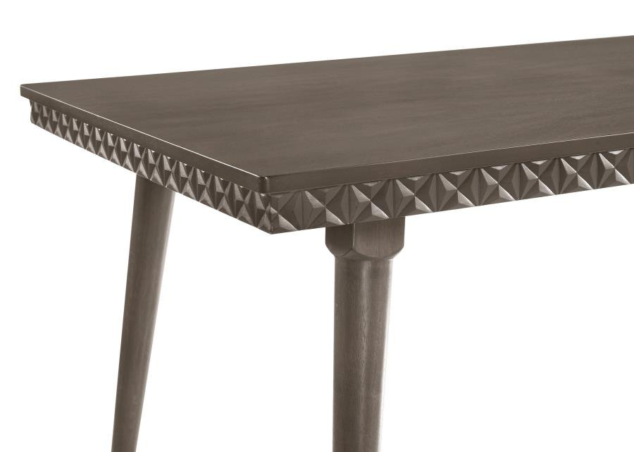 ONSLOW 5-PIECE 59-INCH RECTANGULAR DINING SET DARK BROWN - Image 10