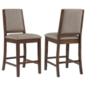 PATTERSON UPHOLSTERED COUNTER CHAIR MANGO OAK (SET OF 2)