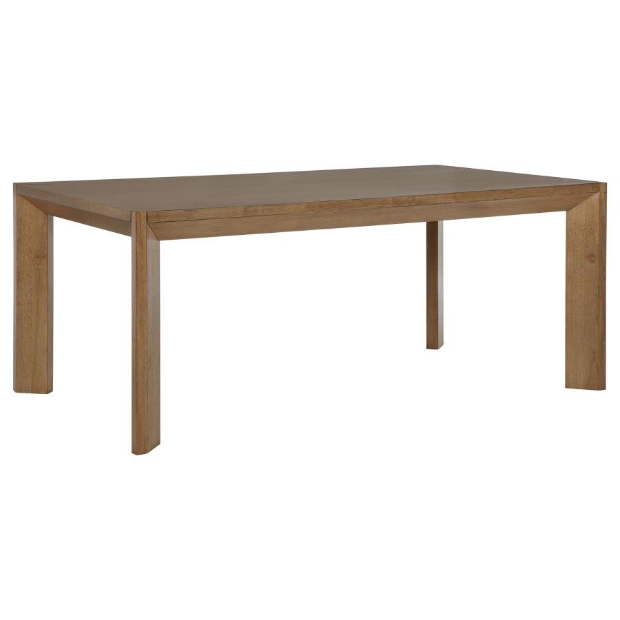 BRUNER 72-INCH RECTANGULAR WOOD DINING TABLE NATURAL BROWN