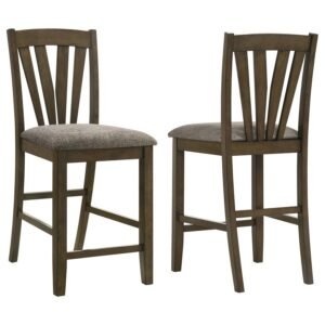 CANFIELD COUNTER HEIGHT DINING SIDE CHAIR BROWN (SET OF 2)