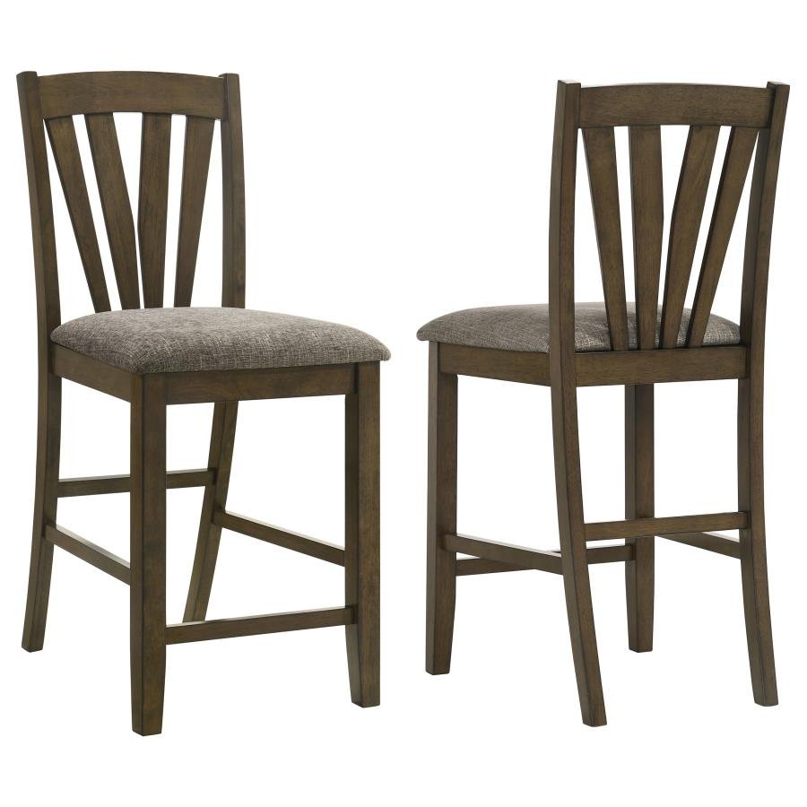 CANFIELD COUNTER HEIGHT DINING SIDE CHAIR BROWN (SET OF 2)