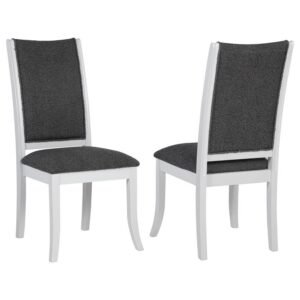 JUDD UPHOLSTERED DINING SIDE CHAIR PEARL WHITE (SET OF 2)