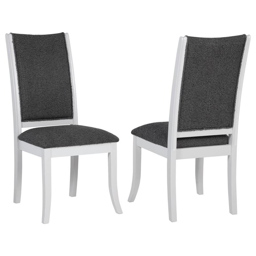 JUDD UPHOLSTERED DINING SIDE CHAIR PEARL WHITE (SET OF 2)