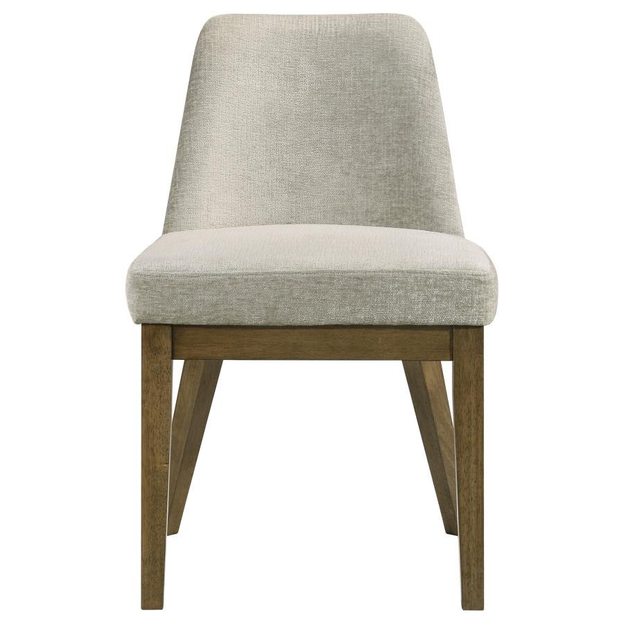 CASTLEWOOD UPHOLSTERED SIDE CHAIR LIGHT TAN (SET OF 2) - Image 4
