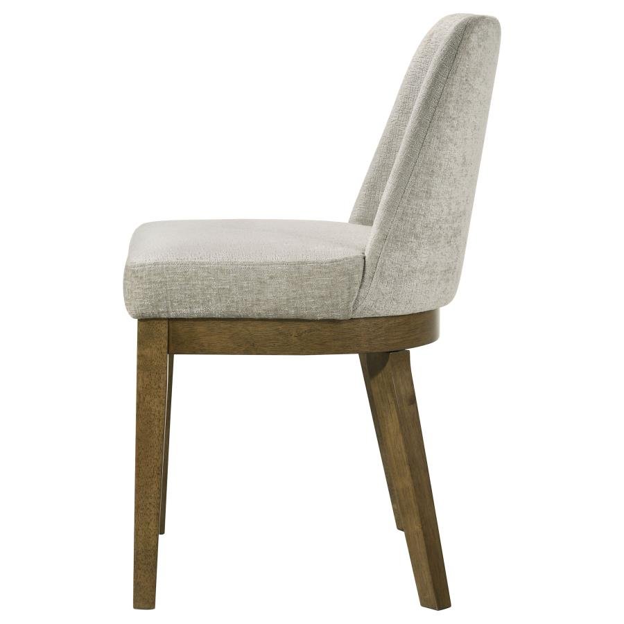 CASTLEWOOD UPHOLSTERED SIDE CHAIR LIGHT TAN (SET OF 2) - Image 6