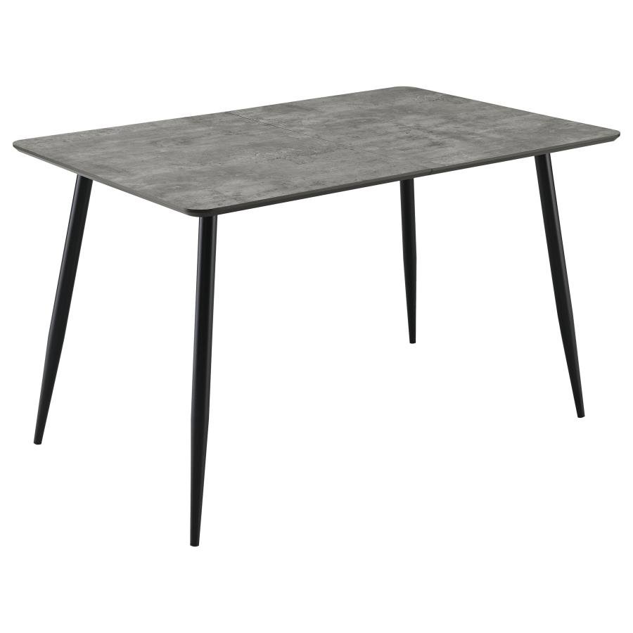 HORIZON 63-INCH BUTTERFLY LEAF EXTENSION DINING TABLE GREY
