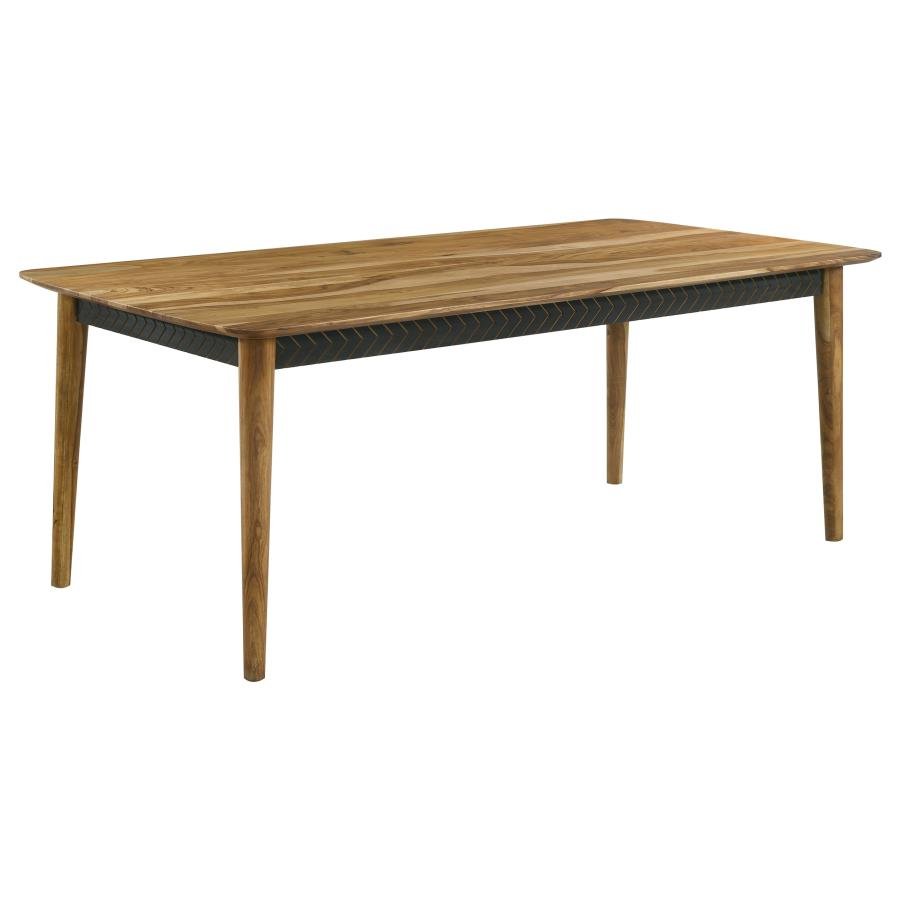 PARTRIDGE RECTANGULAR 80-INCH DINING TABLE NATURAL SHEESHAM