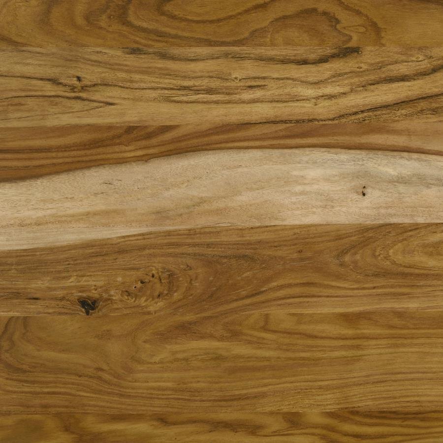 PARTRIDGE RECTANGULAR 80-INCH DINING TABLE NATURAL SHEESHAM - Image 7