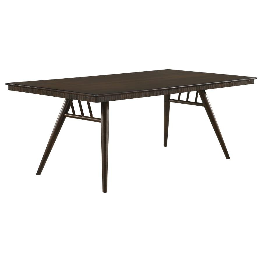 WES RECTANGULAR 80-INCH WOOD DINING TABLE DARK WALNUT
