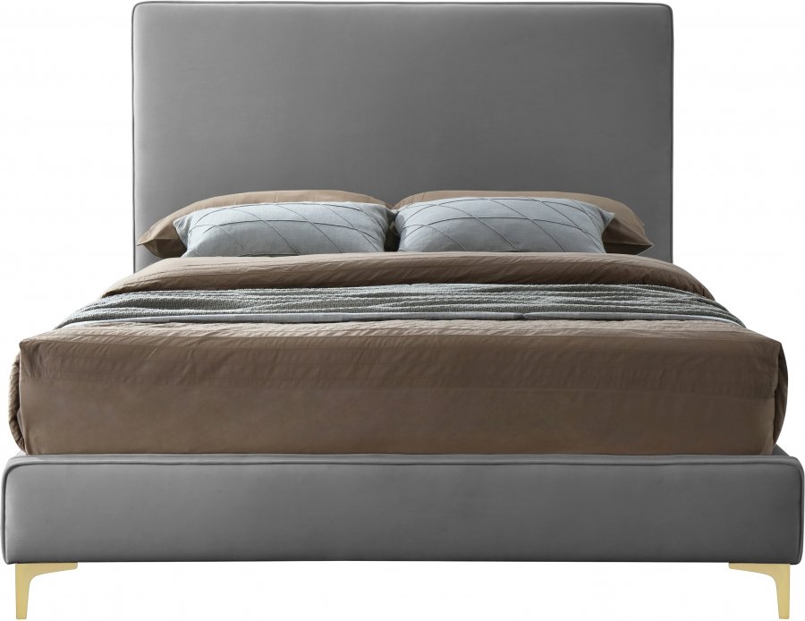 Geri Velvet Upholstered Bed - Image 4