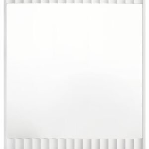 Modernist Wood Veneer Framed Mirror