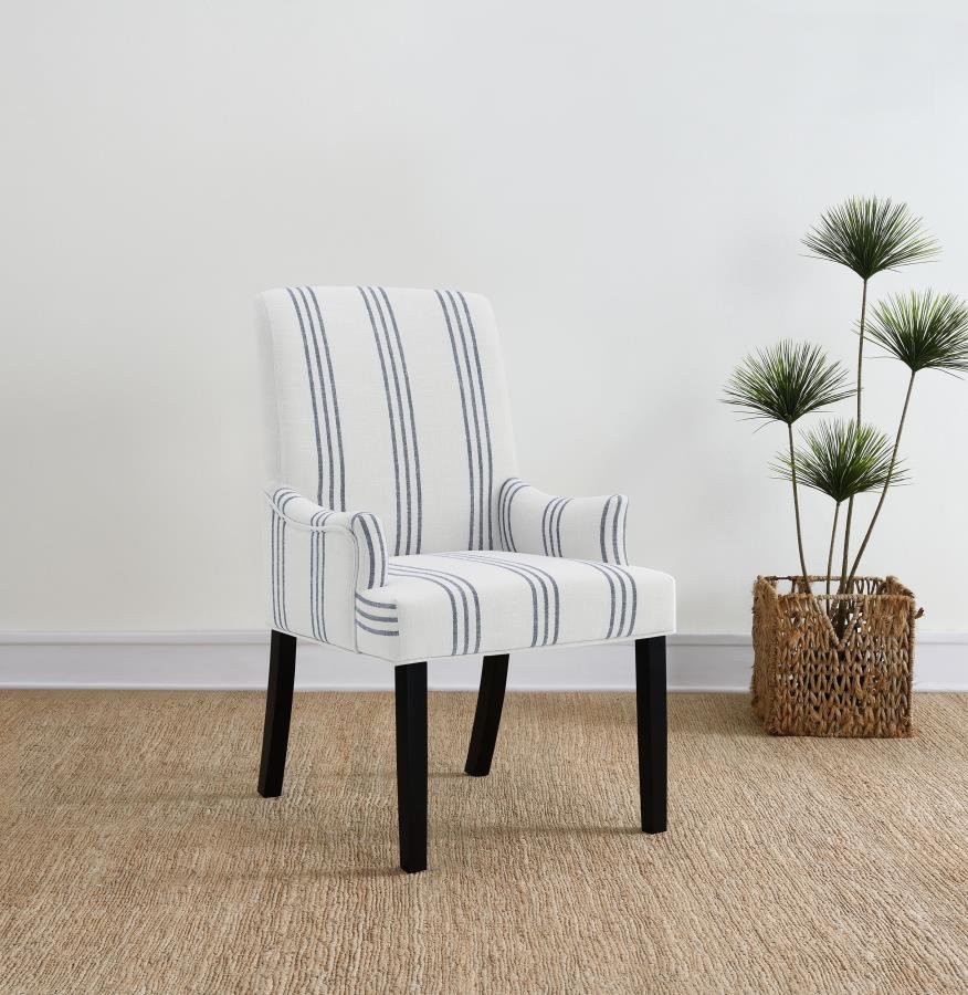 HERRAN UPHOLSTERED ARM CHAIR BEIGE - Image 2