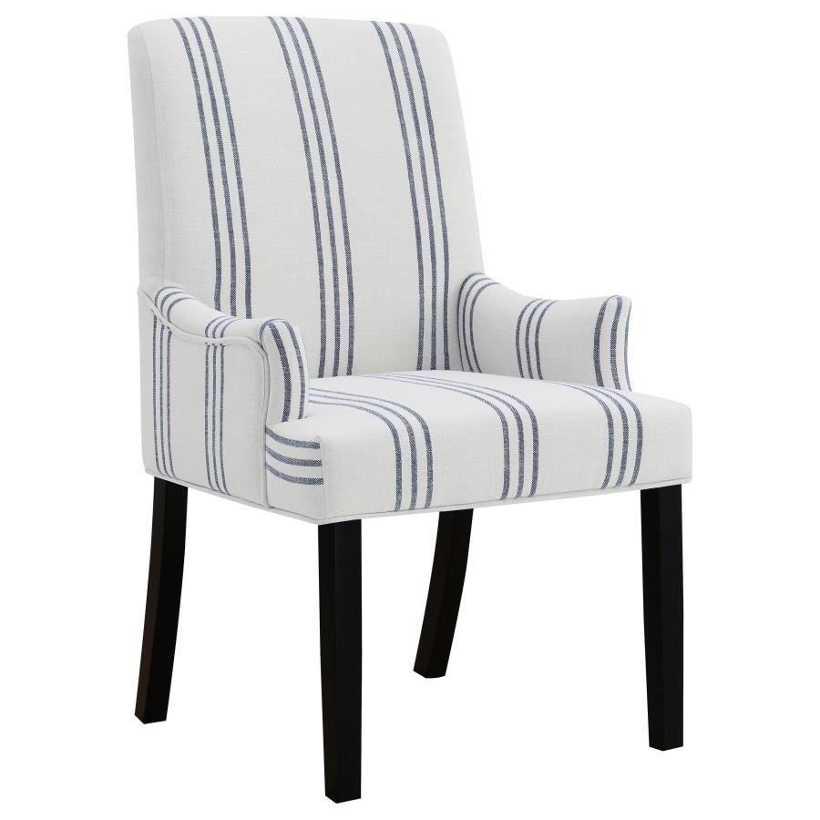 HERRAN UPHOLSTERED ARM CHAIR BEIGE